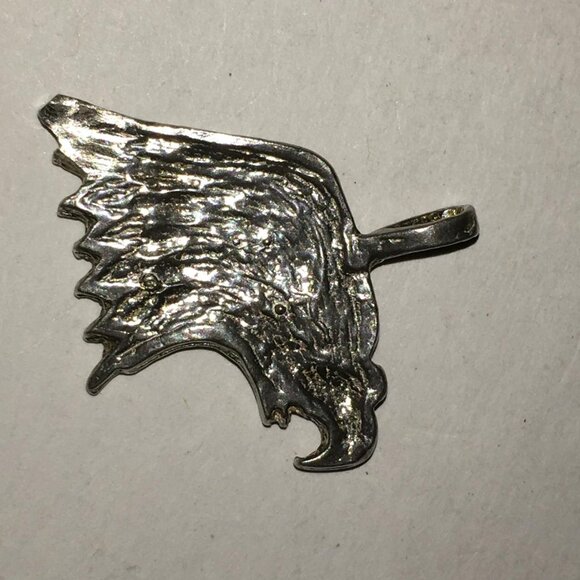 Sterling Silver Eagle Head Pendant - Picture 2 of 14
